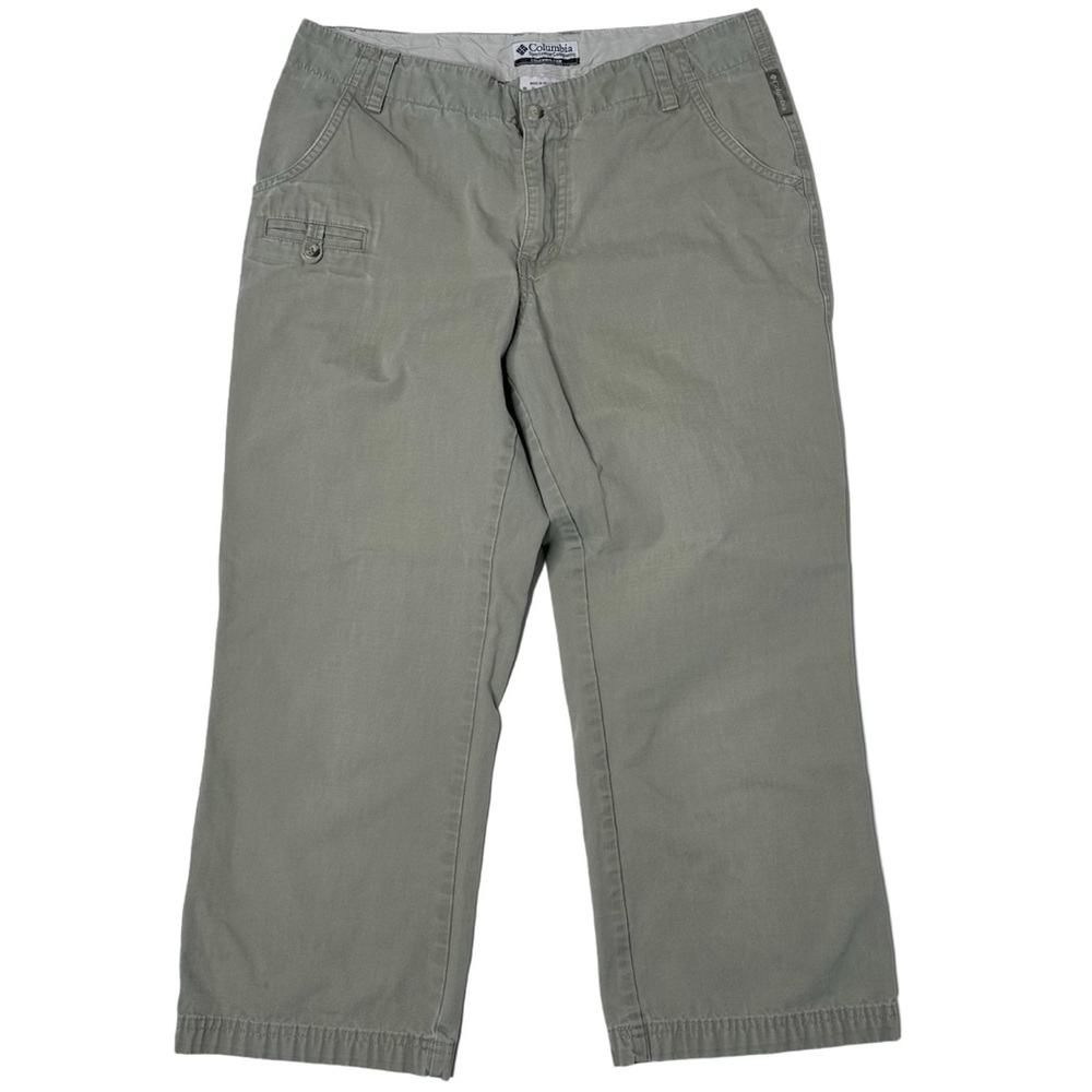 Columbia Women’s Capri Pants Outdoor Casual Cropped Pantacourt Olive Green Sz 6